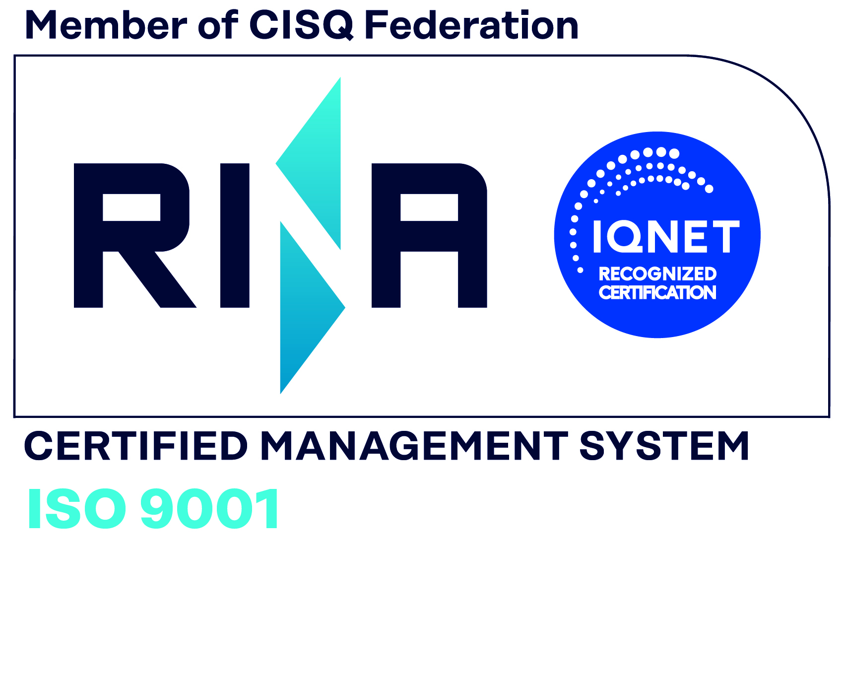 Знак за сертификация ISO 9001:2015
